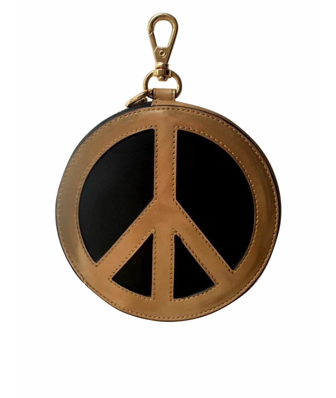 MOSCHINO Золотая поясная сумка из искусственной кожи, фото 1