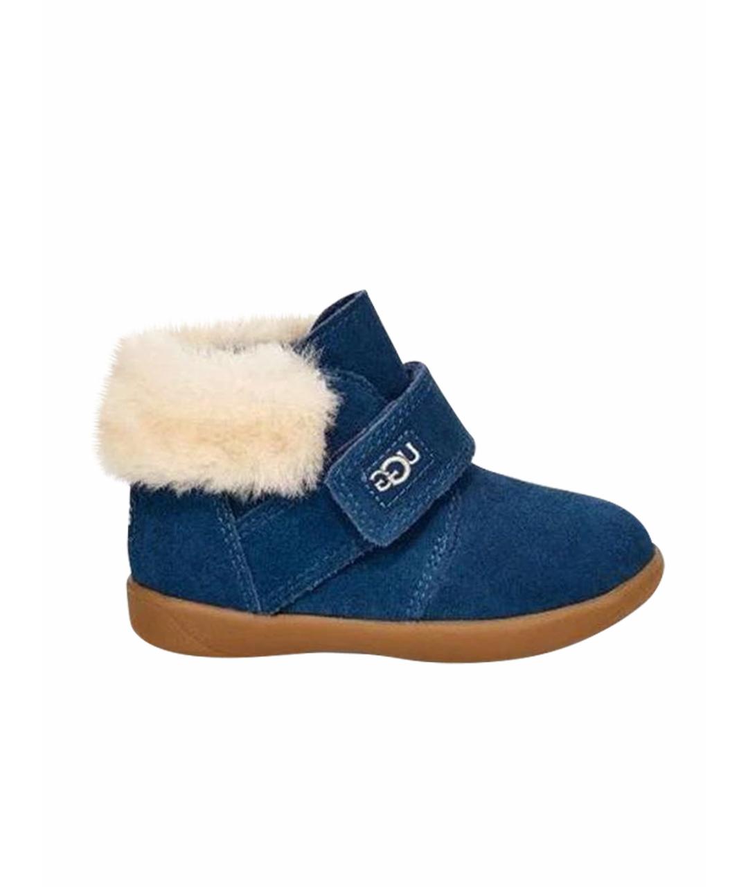 UGG AUSTRALIA KIDS Синие замшевые ботинки, фото 1