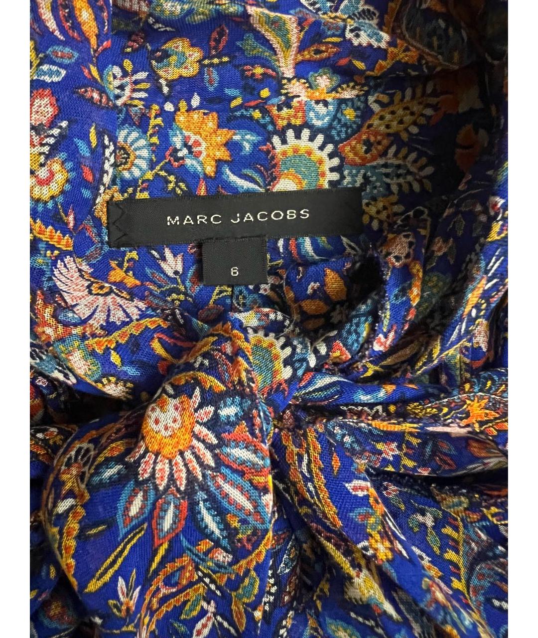 MARC JACOBS Синее шелковое платье, фото 3