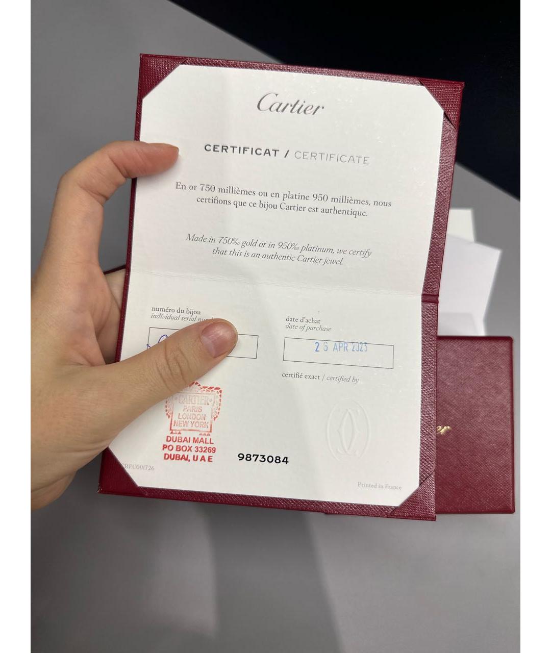 CARTIER Золотые серьги из розового золота, фото 4