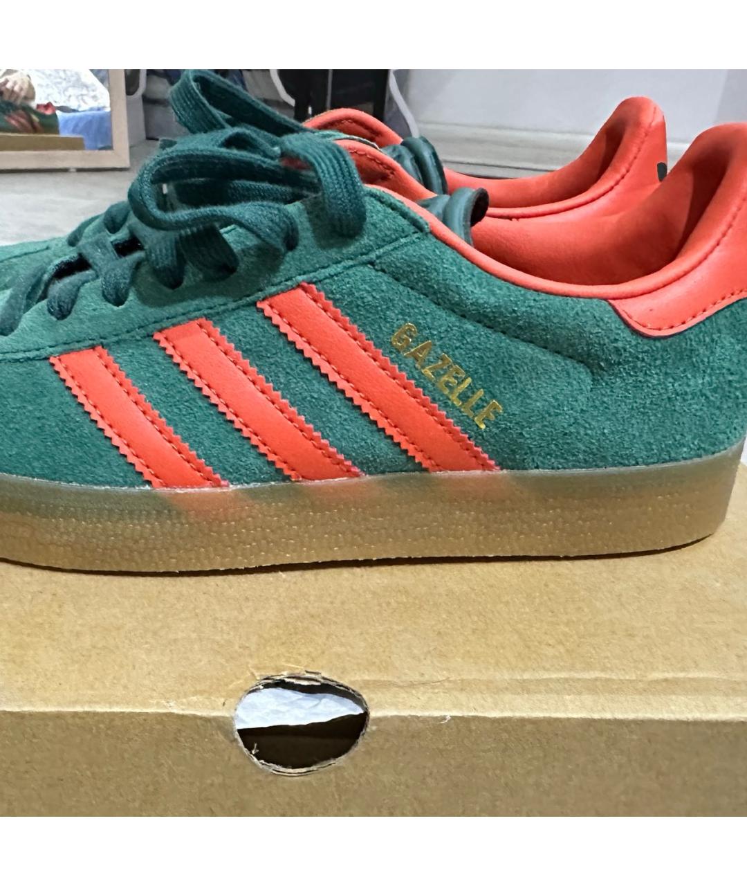 ADIDAS Зеленые замшевые кеды, фото 8