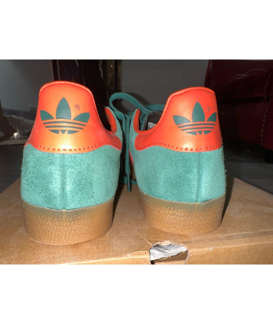 ADIDAS Зеленые замшевые кеды, фото 4