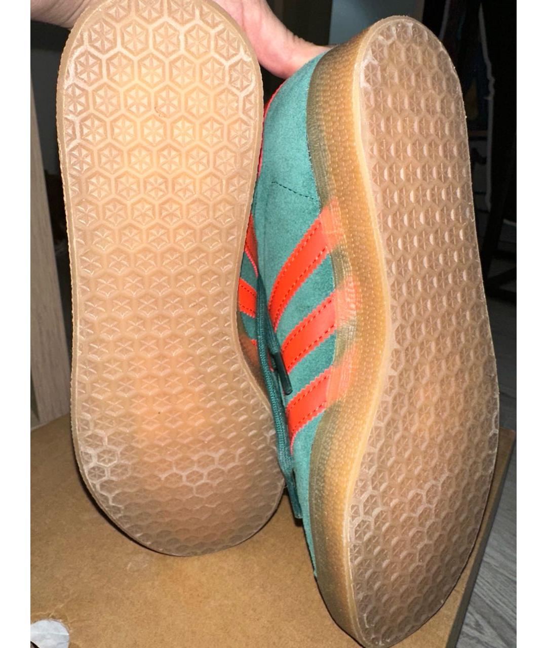 ADIDAS Зеленые замшевые кеды, фото 7