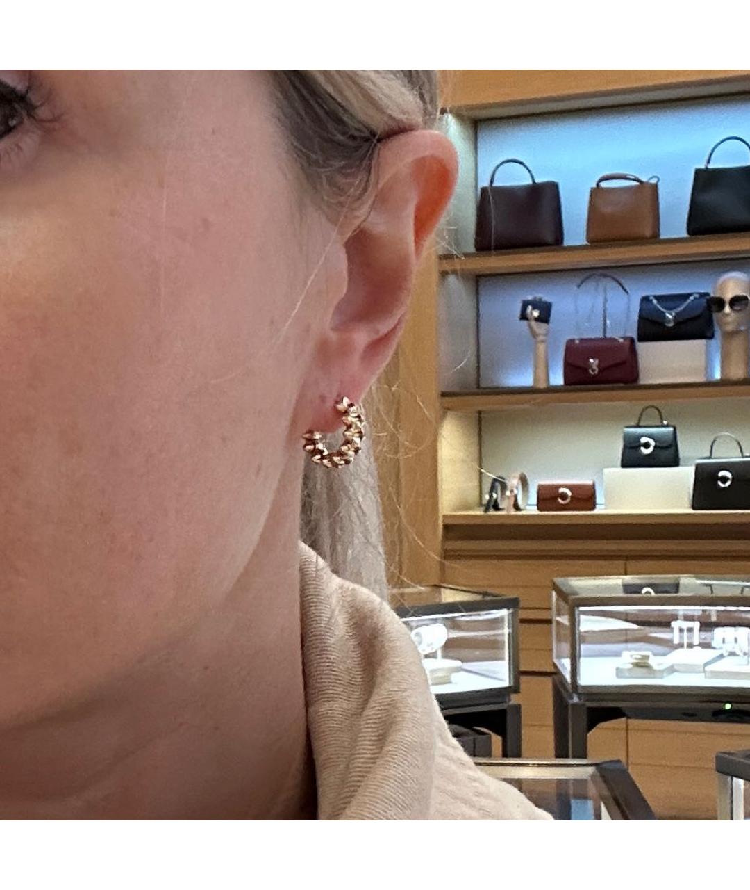 CARTIER Золотые серьги из розового золота, фото 4