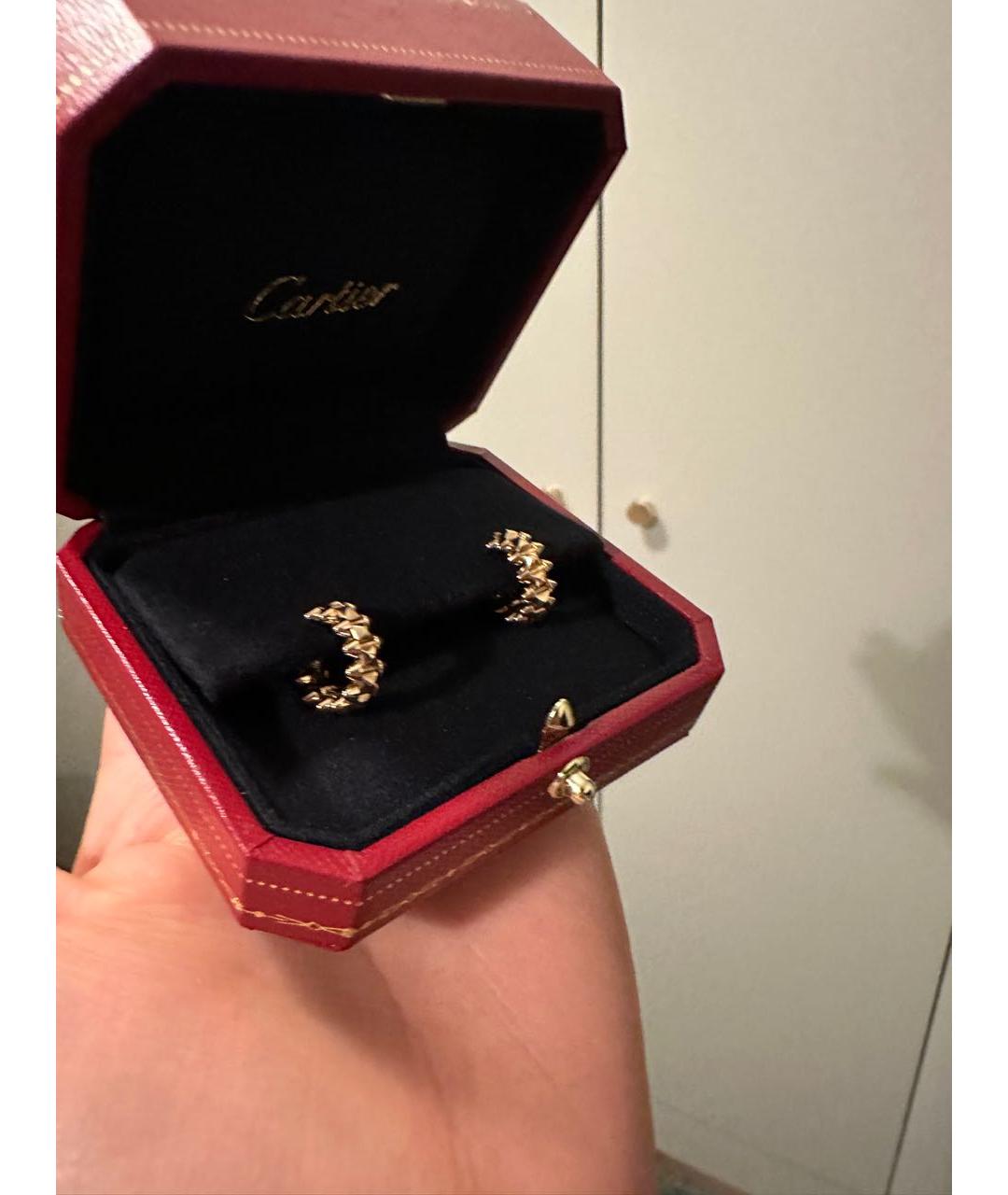 CARTIER Золотые серьги из розового золота, фото 3