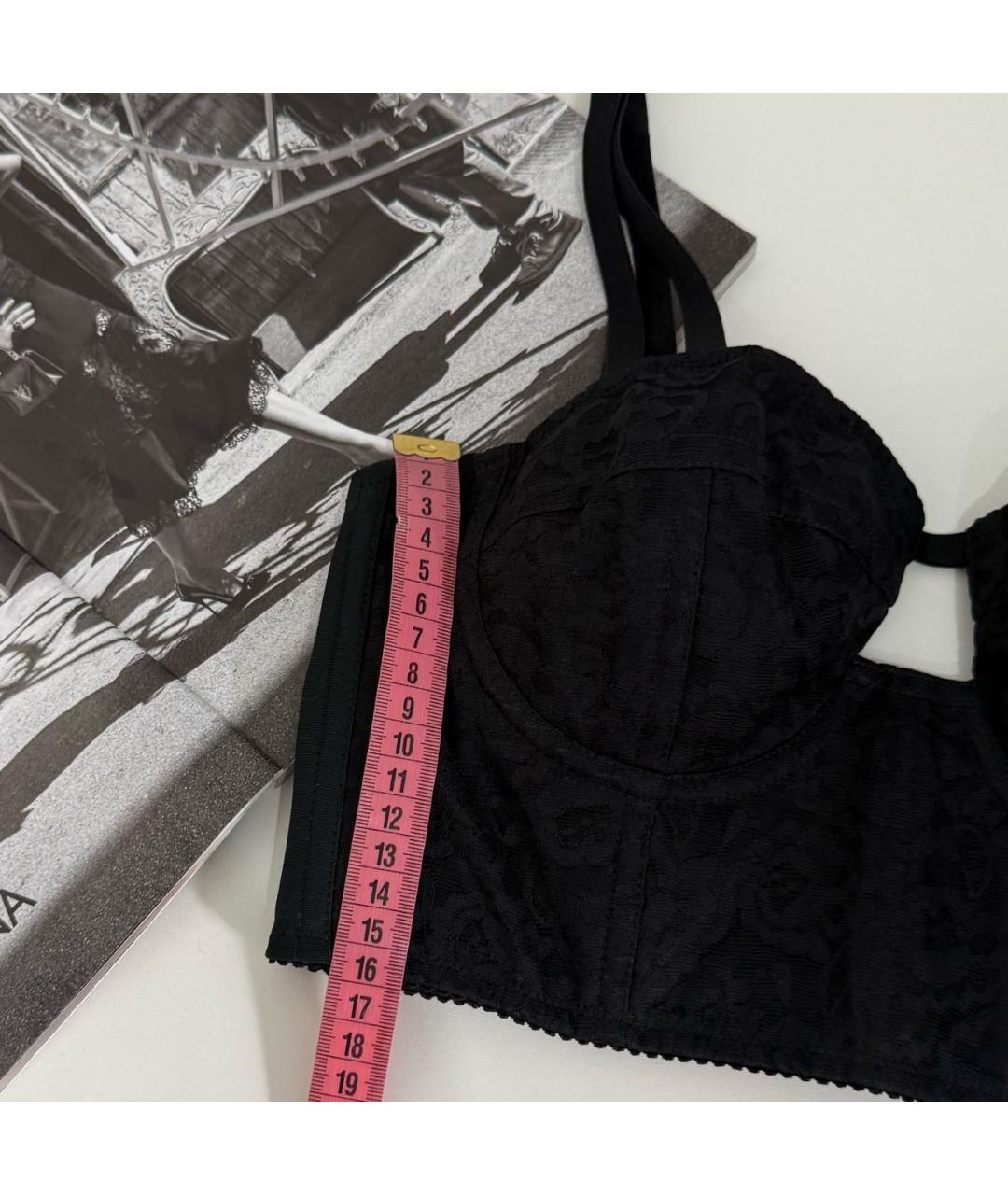 DOLCE&GABBANA Черный полиамидовый корсет, фото 4