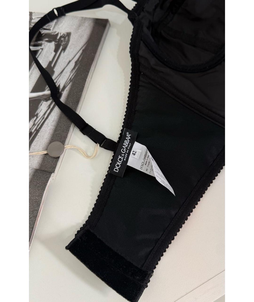 DOLCE&GABBANA Черный полиамидовый корсет, фото 3