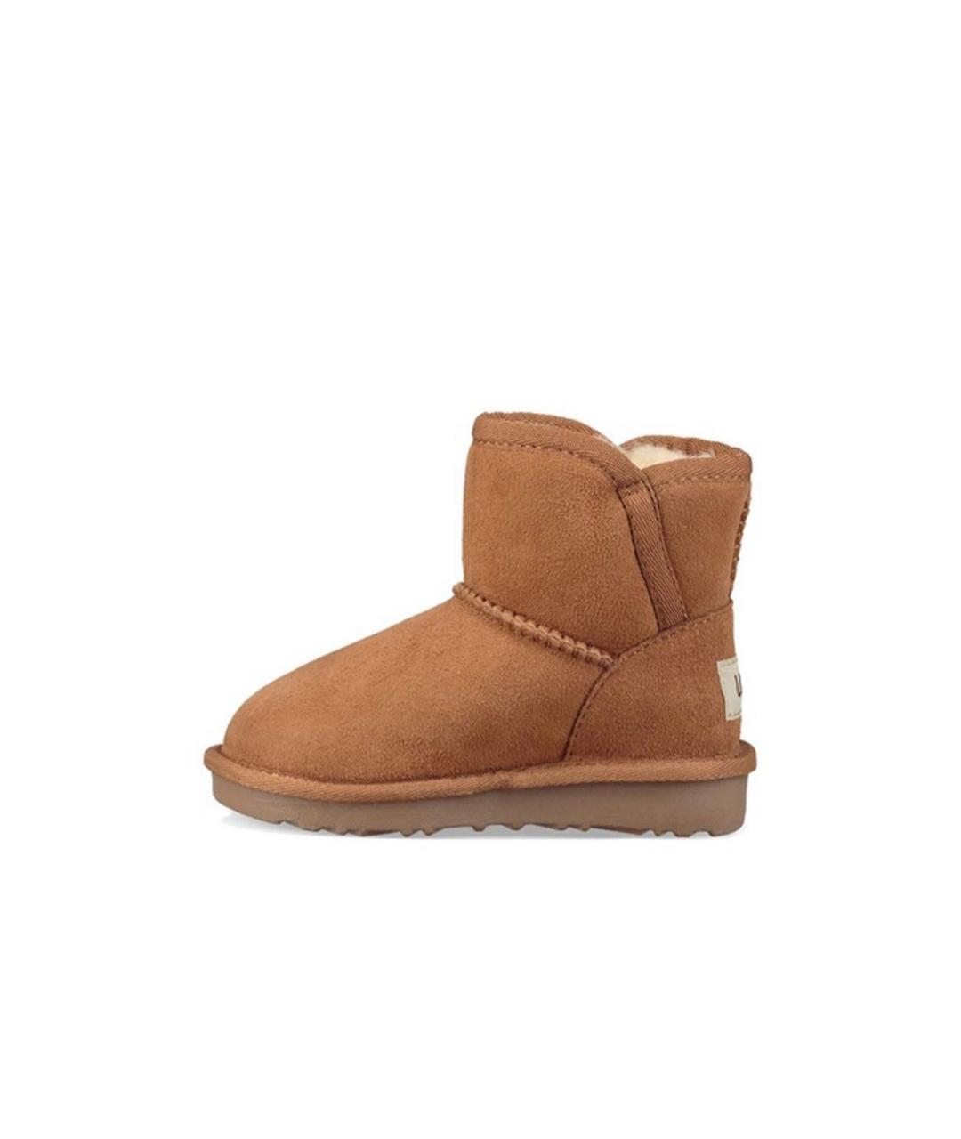 UGG AUSTRALIA KIDS Коричневые замшевые ботинки, фото 2