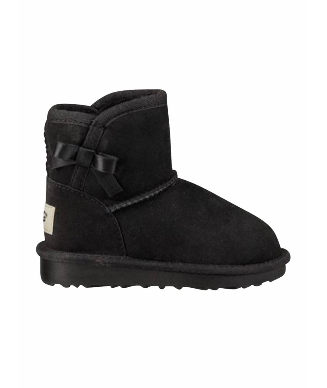 UGG AUSTRALIA KIDS Черные замшевые ботинки, фото 1