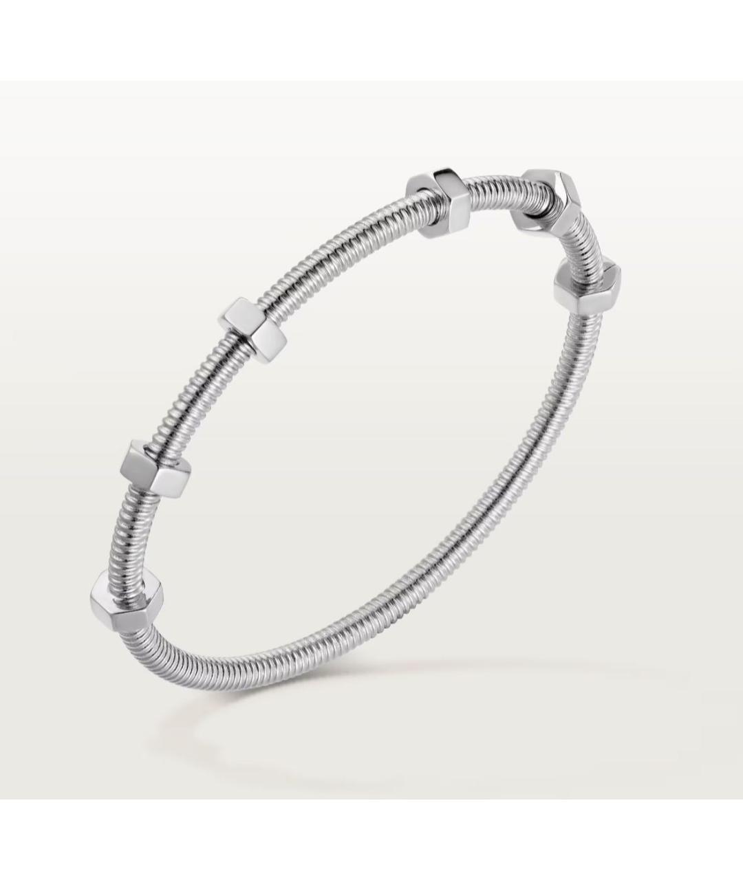 CARTIER Серебрянный браслет из белого золота, фото 5
