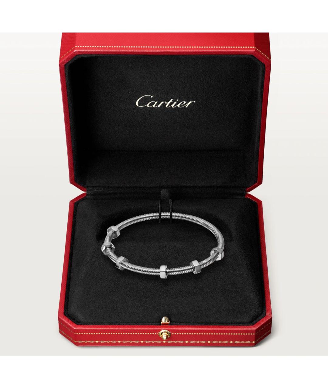 CARTIER Серебрянный браслет из белого золота, фото 4