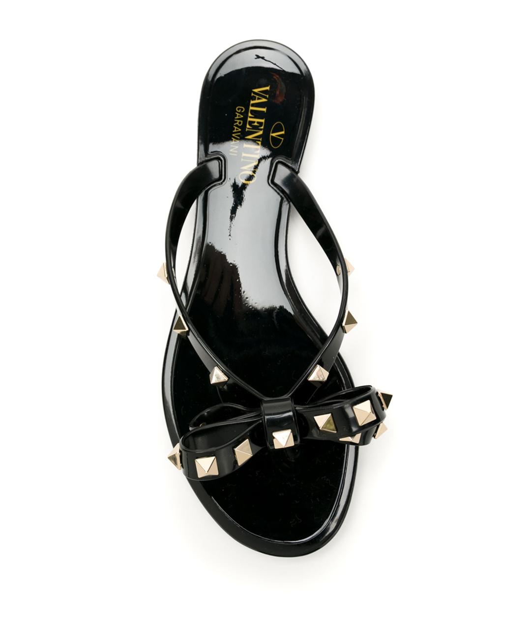 VALENTINO Черные шлепанцы, фото 4