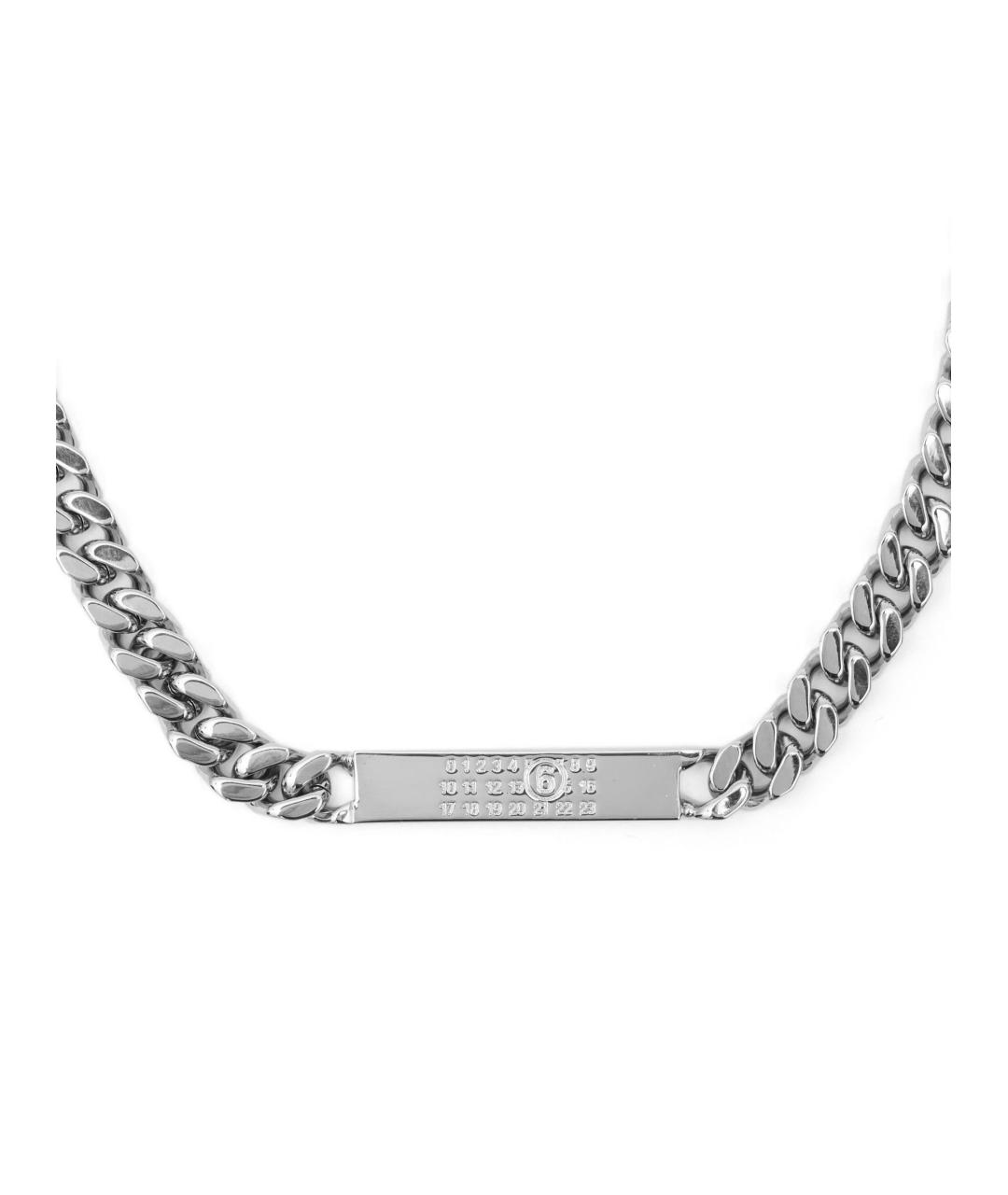 MM6 MAISON MARGIELA Серебряная латунная цепочка, фото 2