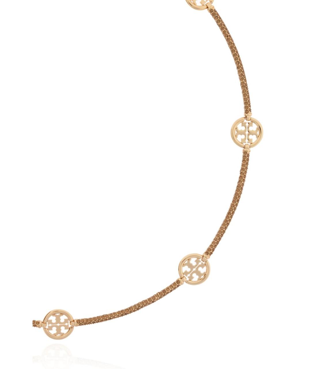 TORY BURCH Золотое латунное колье, фото 2