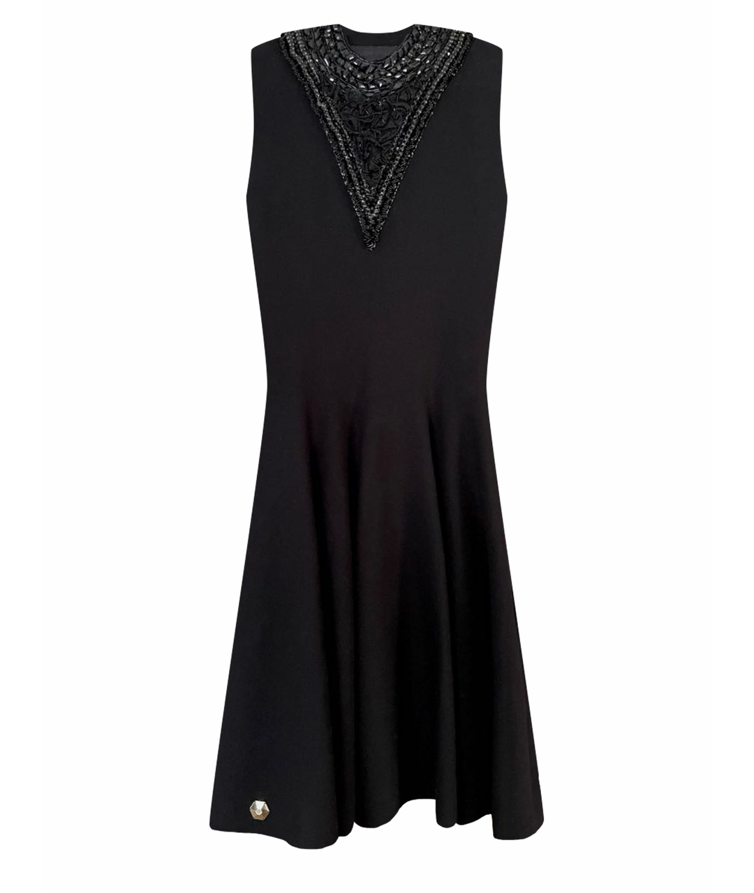 PHILIPP PLEIN Черное вискозное коктейльное платье, фото 1