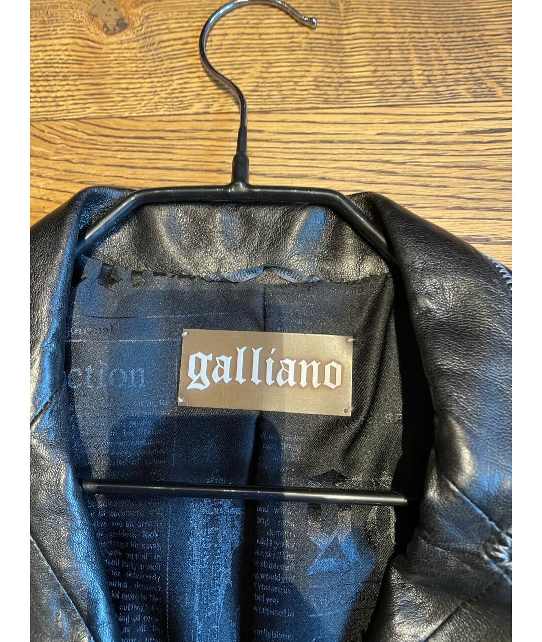 JOHN GALLIANO Черная кожаная куртка, фото 3