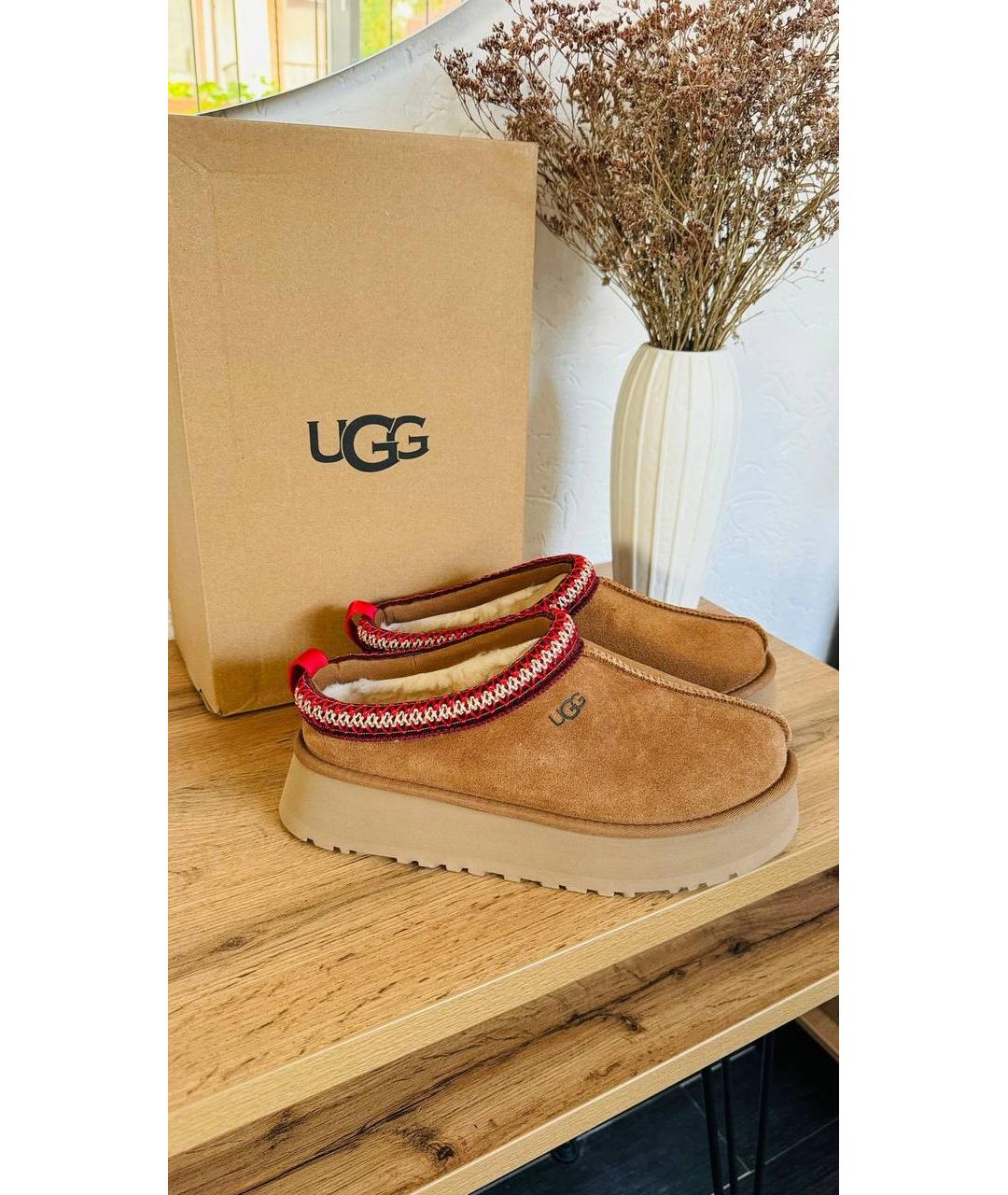 UGG AUSTRALIA Коричневые замшевые мюли, фото 5