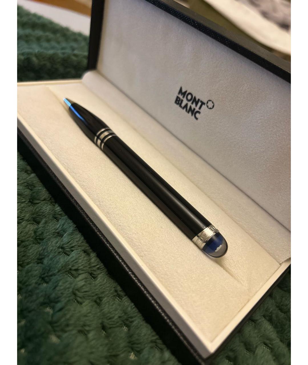 MONTBLANC Черная пластиковая шариковая ручка, фото 4