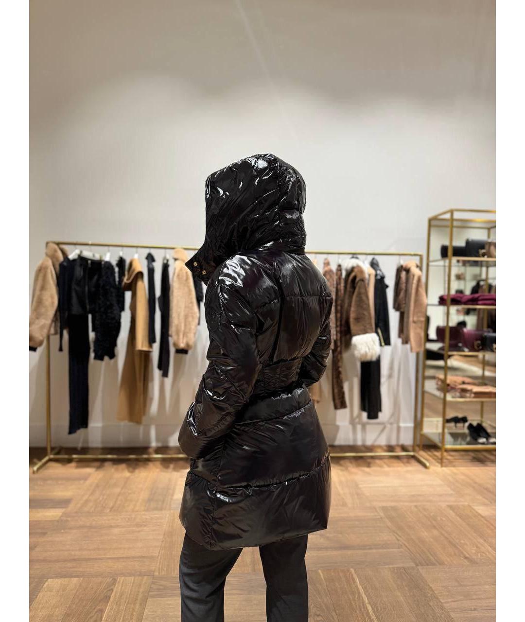 PINKO Черный полиэстеровый пуховик, фото 5