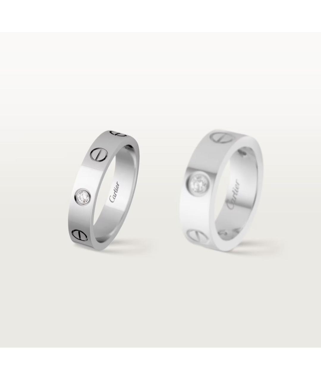 CARTIER Серебряное кольцо из белого золота, фото 3