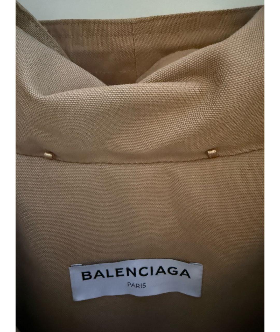 BALENCIAGA Бежевая хлопковая парка, фото 8