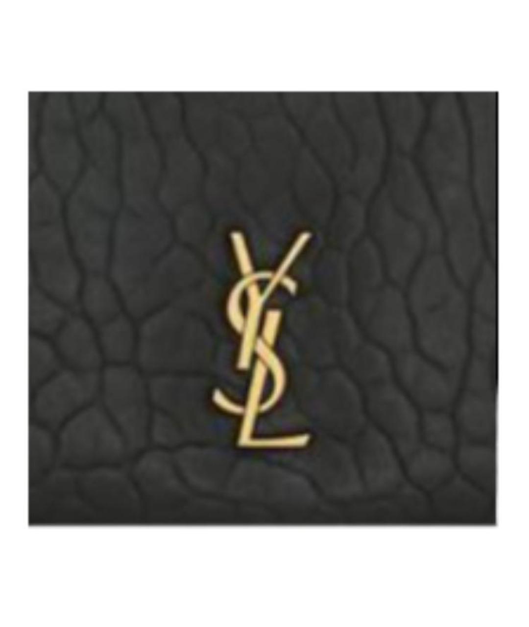 SAINT LAURENT Черная кожаная сумка через плечо, фото 5