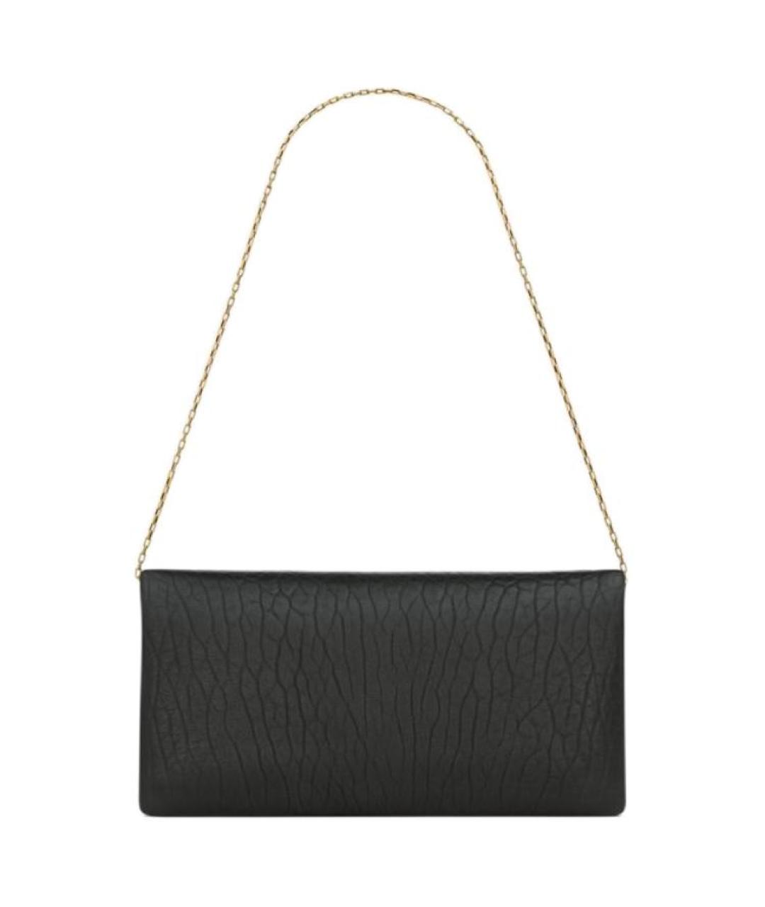 SAINT LAURENT Черная кожаная сумка через плечо, фото 6