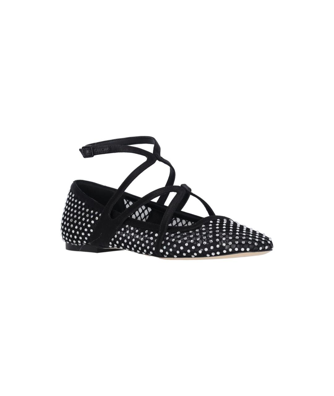 JIMMY CHOO Черные синтетические балетки, фото 2