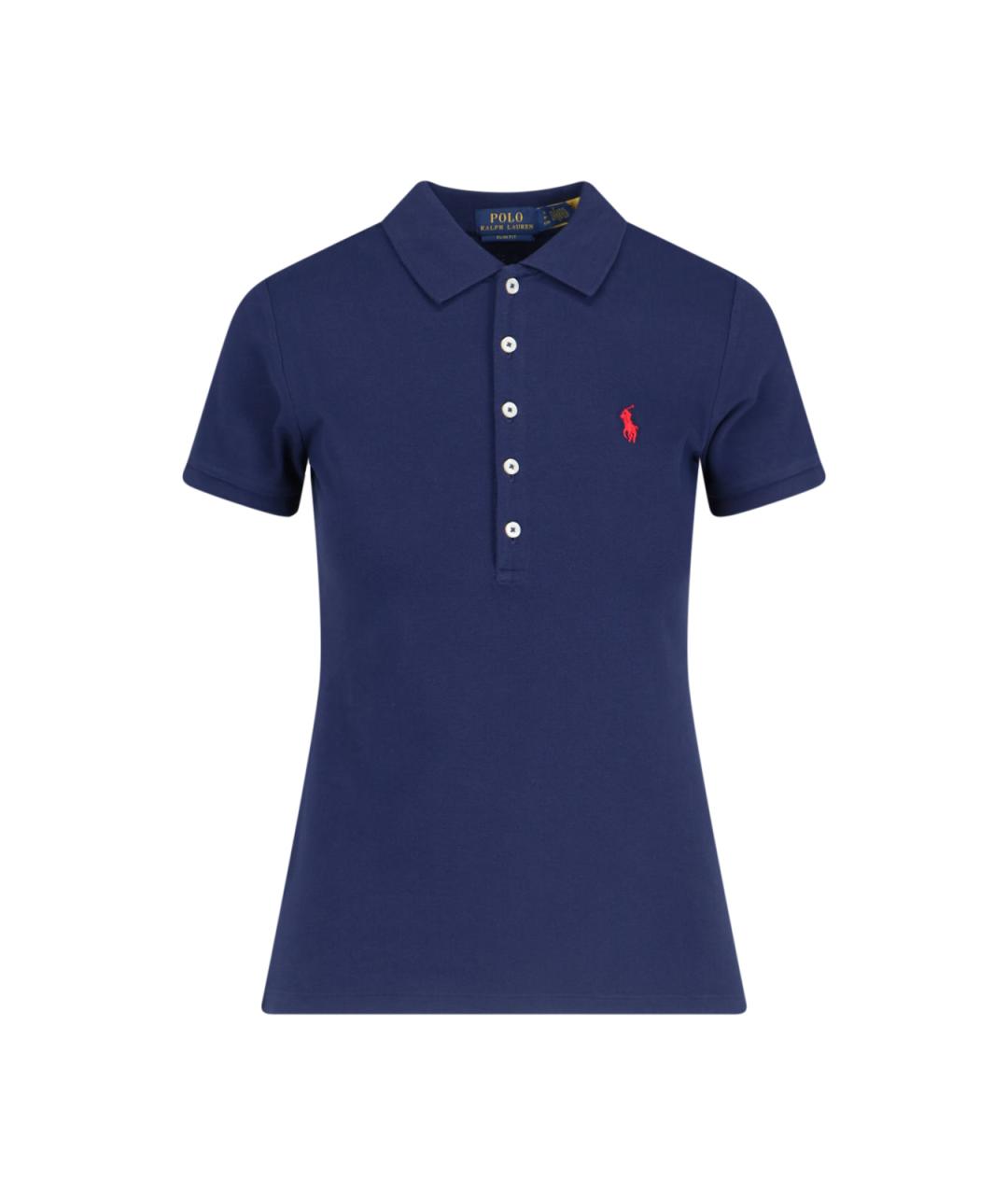 POLO RALPH LAUREN Синяя хлопковая футболка, фото 1