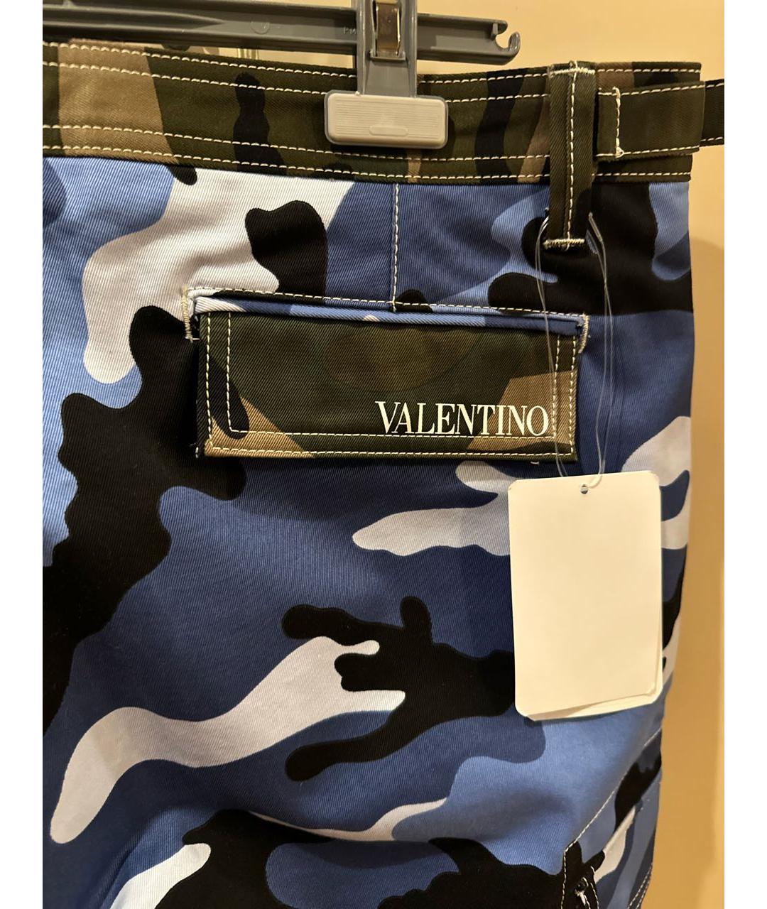 VALENTINO Мульти хлопковые повседневные брюки, фото 4