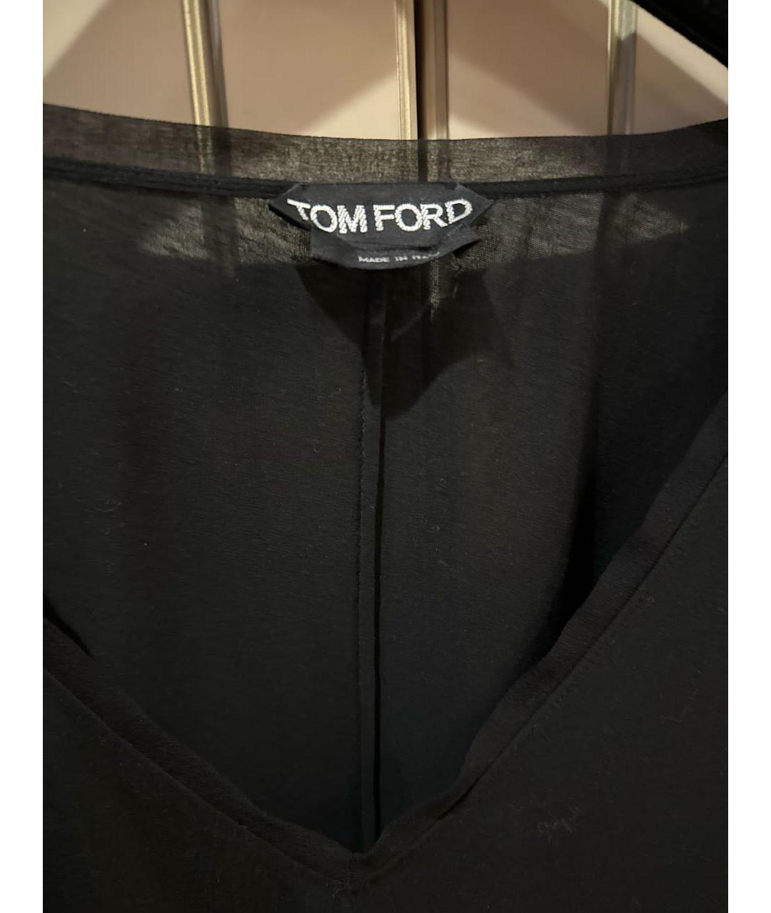 TOM FORD Коричневый шелковый джемпер / свитер, фото 3