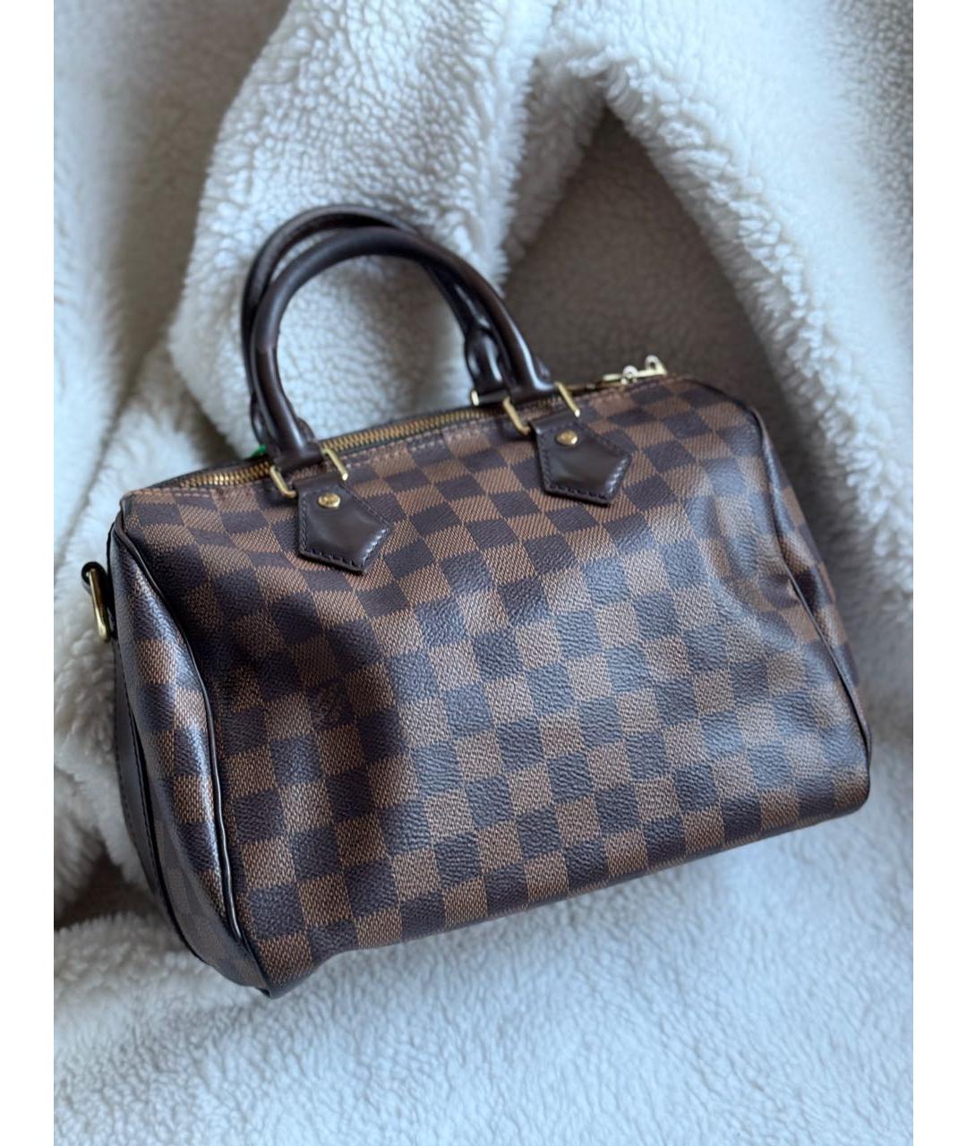 LOUIS VUITTON Коричневая сумка с короткими ручками, фото 3