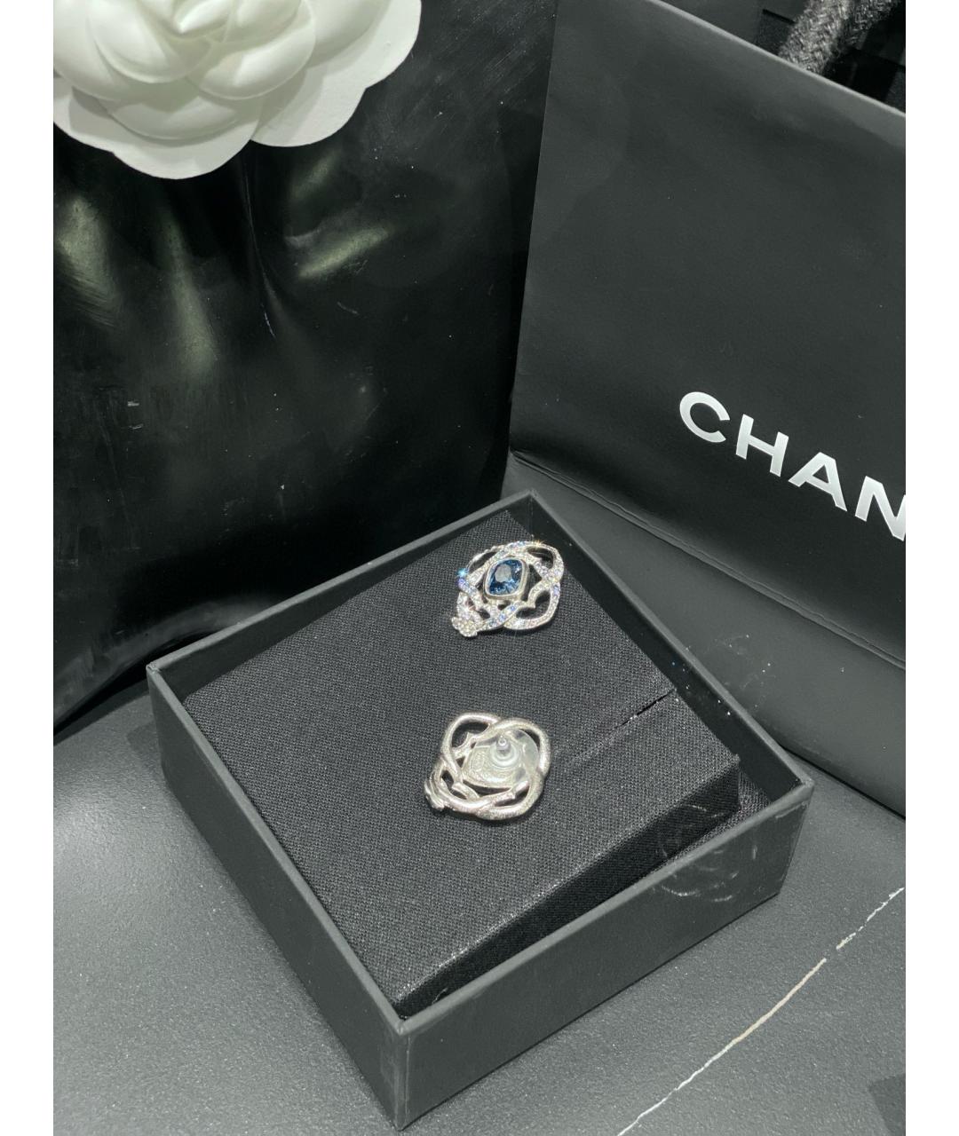 CHANEL Белые серьги, фото 3
