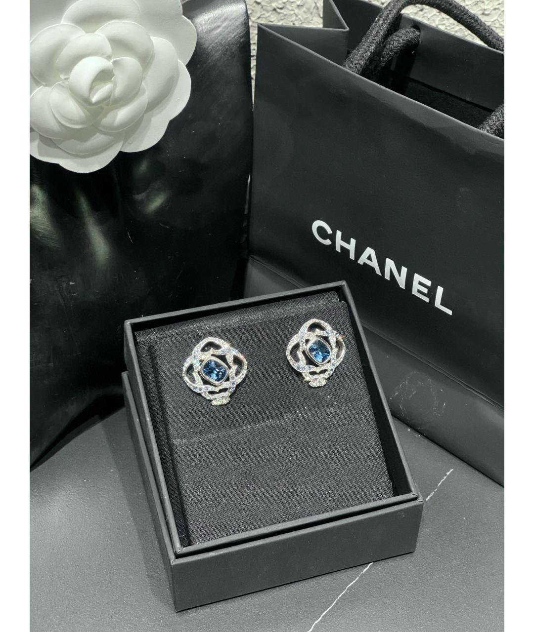 CHANEL Белые серьги, фото 6
