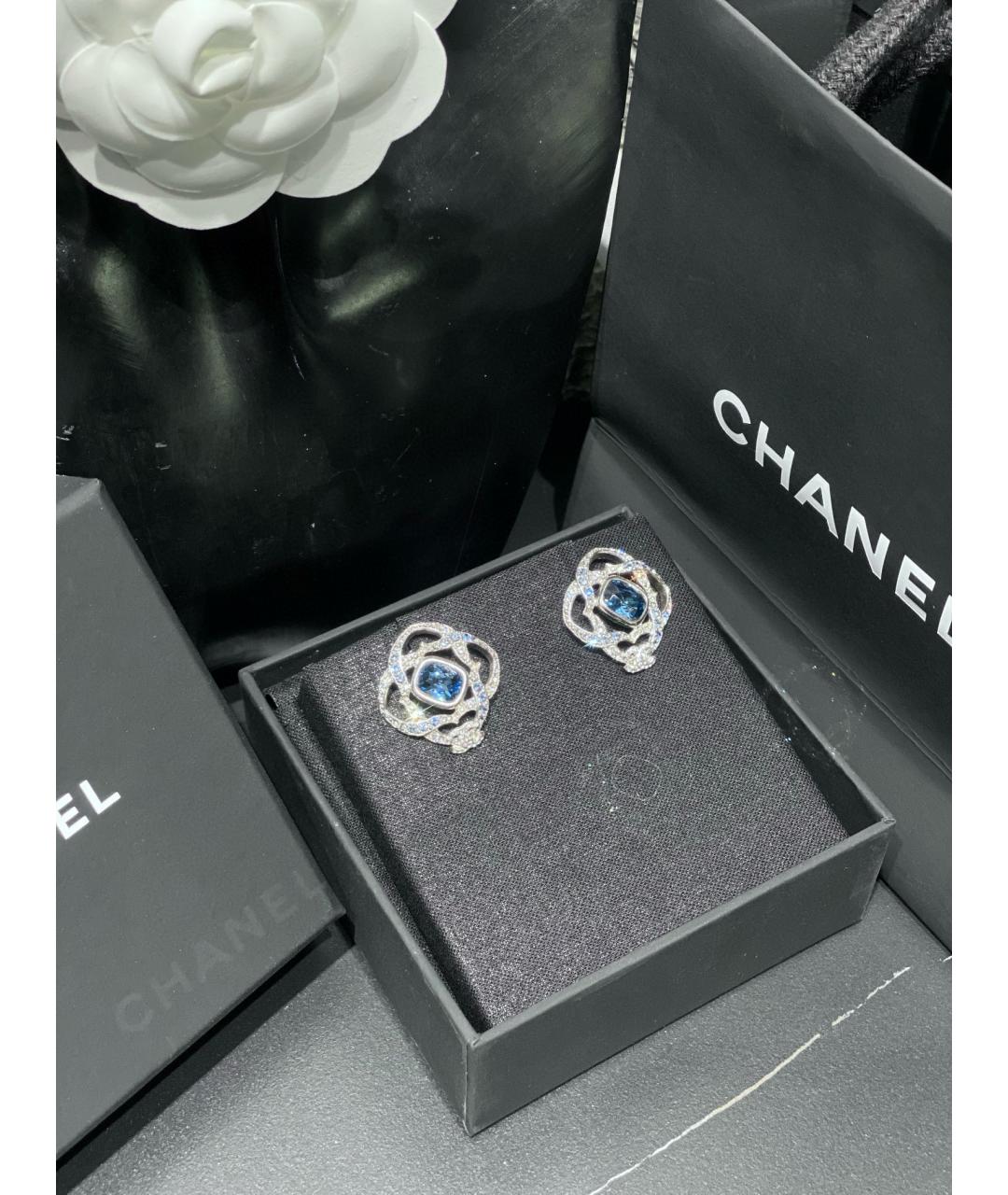 CHANEL Белые серьги, фото 2