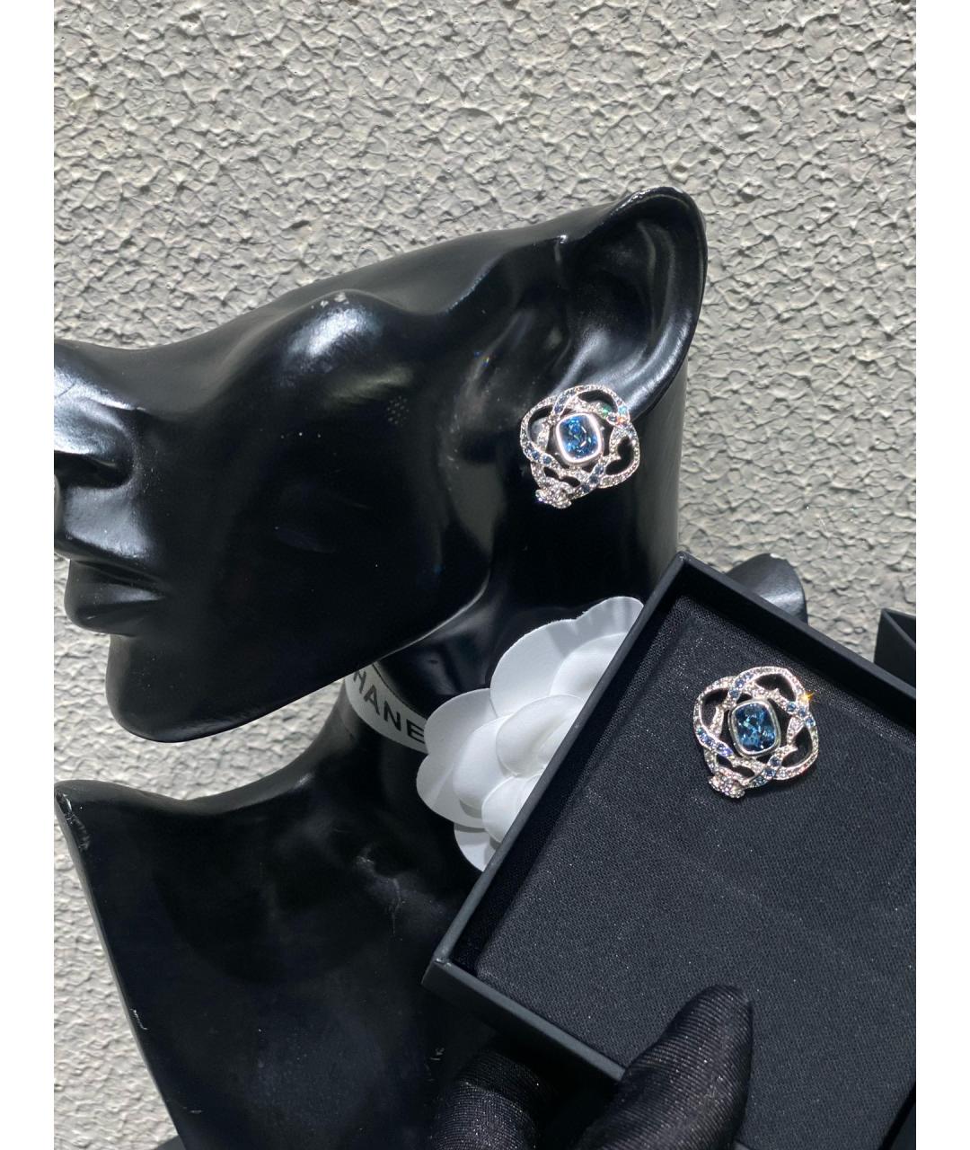 CHANEL Белые серьги, фото 5