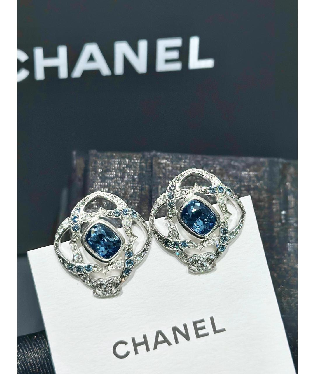 CHANEL Белые серьги, фото 4