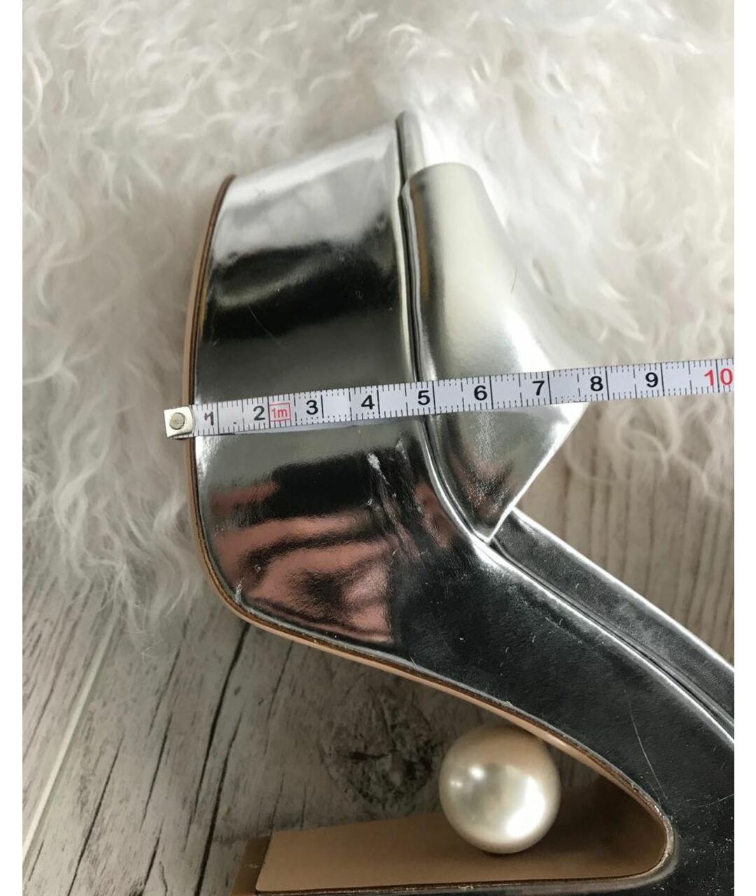NICHOLAS KIRKWOOD Серебряные кожаные босоножки, фото 6
