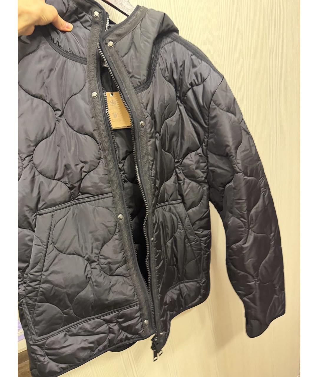 BURBERRY Черная полиэстеровая парка, фото 4