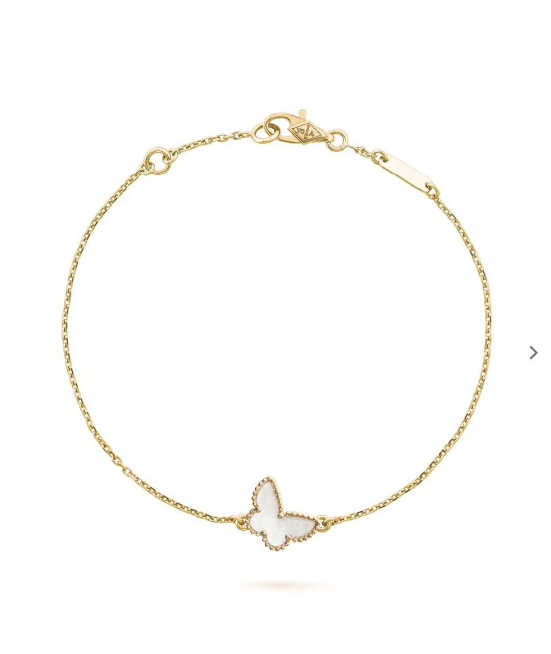 VAN CLEEF & ARPELS Белый браслет из желтого золота, фото 5