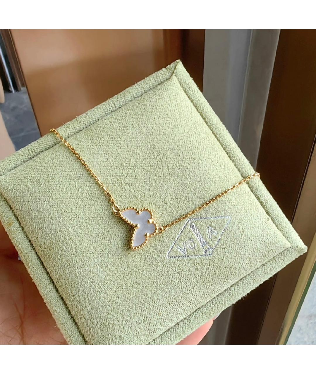 VAN CLEEF & ARPELS Белый браслет из желтого золота, фото 2