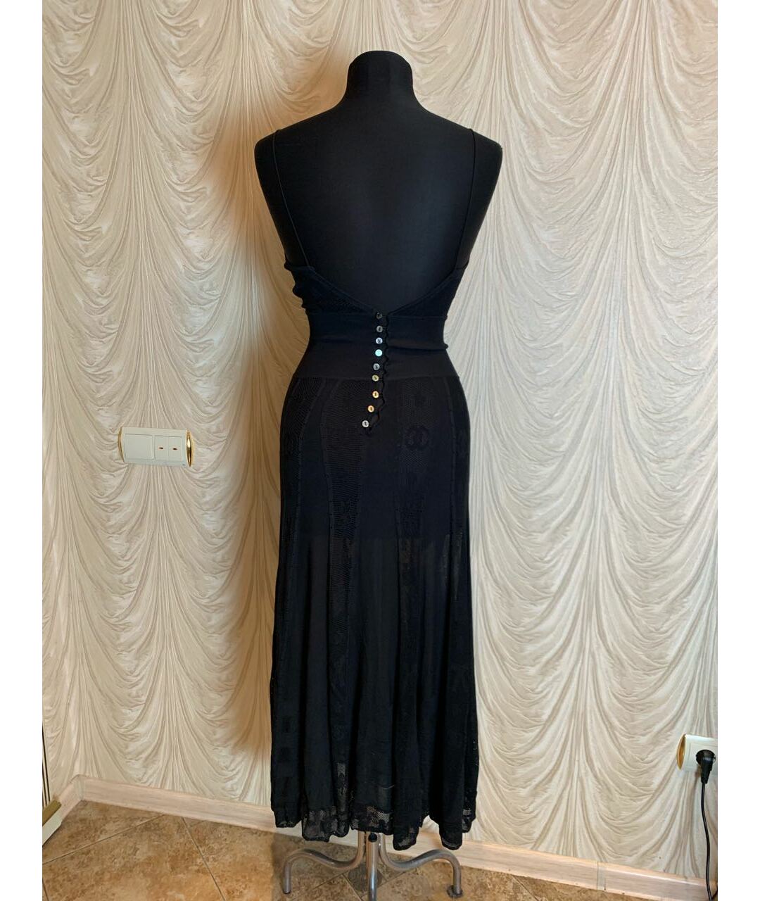 CHANEL PRE-OWNED Черное платье, фото 5