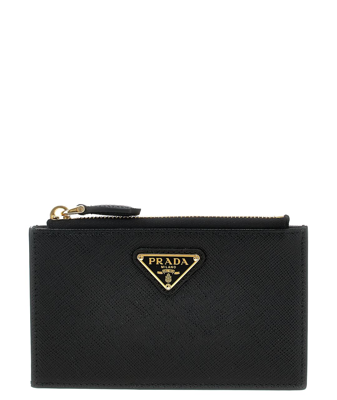 PRADA Черный кожаный кардхолдер, фото 1