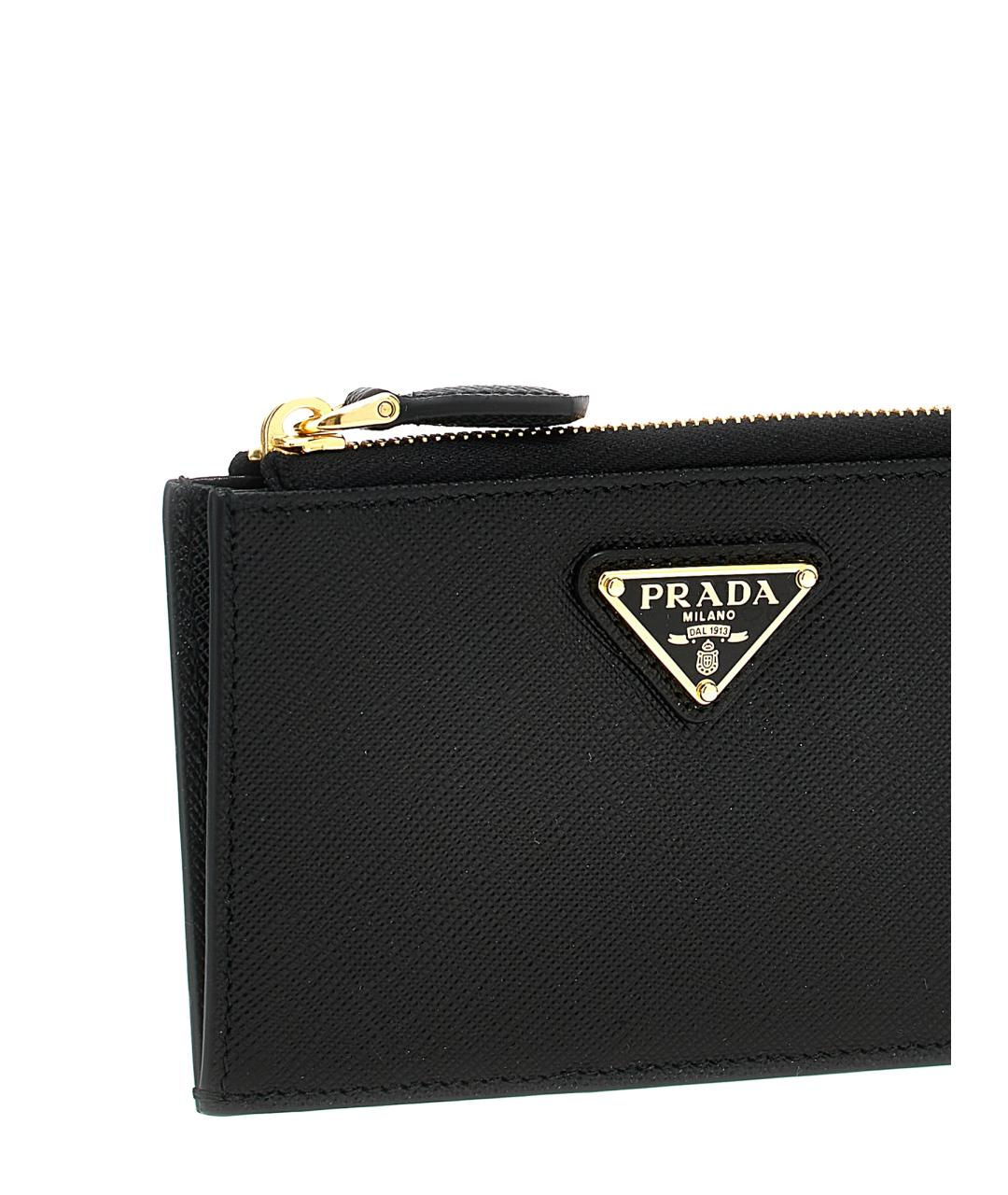 PRADA Черный кожаный кардхолдер, фото 3