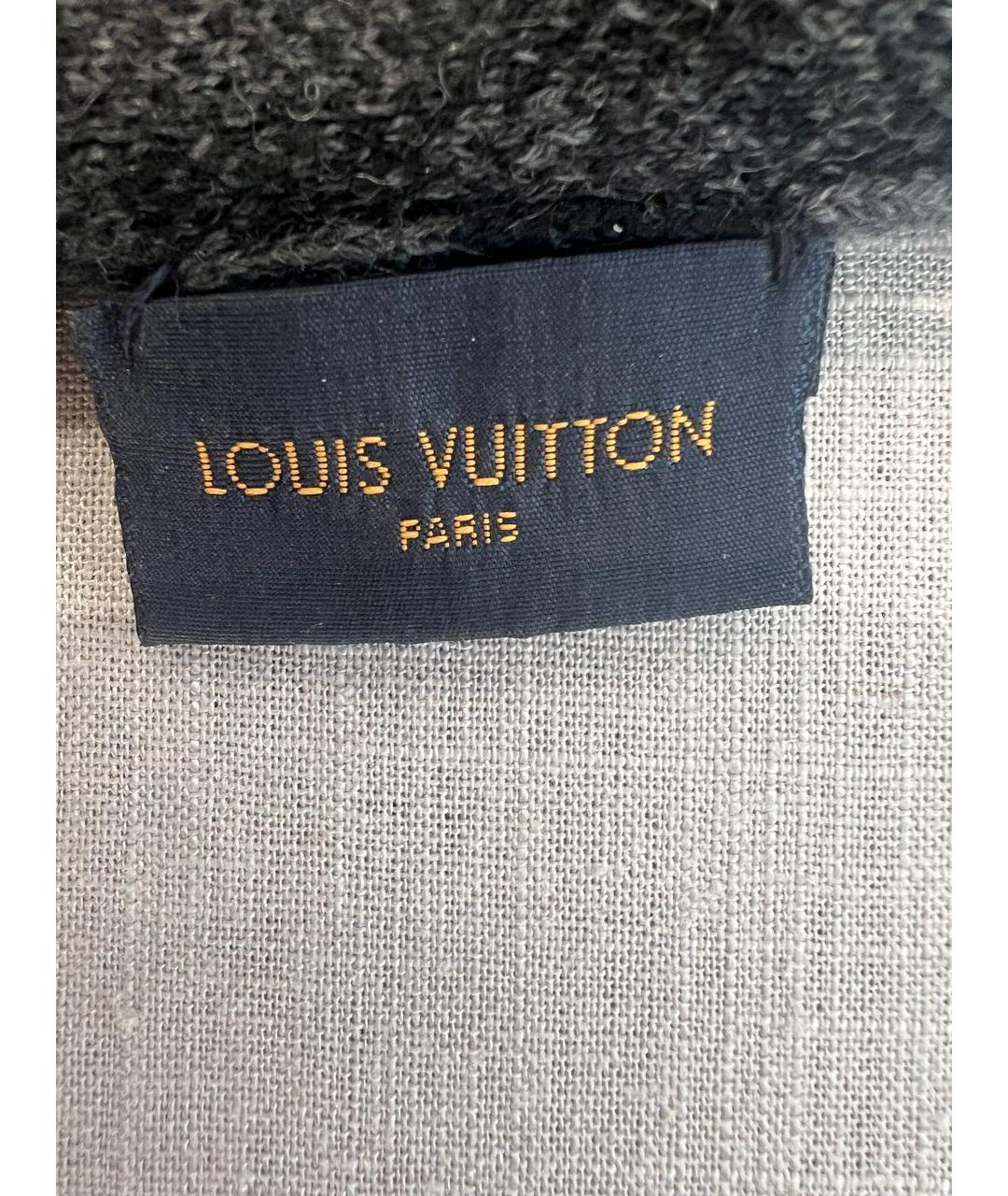 LOUIS VUITTON Черная шерстяная шапка, фото 6