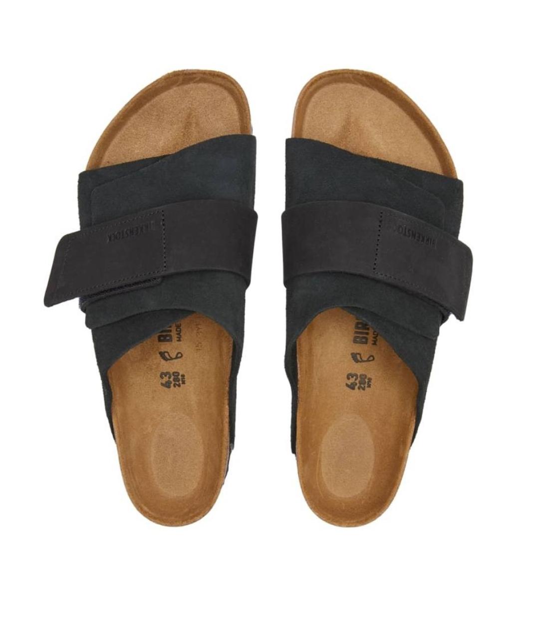 BIRKENSTOCK Черные шлепанцы, фото 3