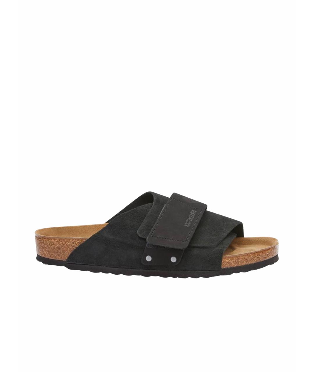 BIRKENSTOCK Черные шлепанцы, фото 1