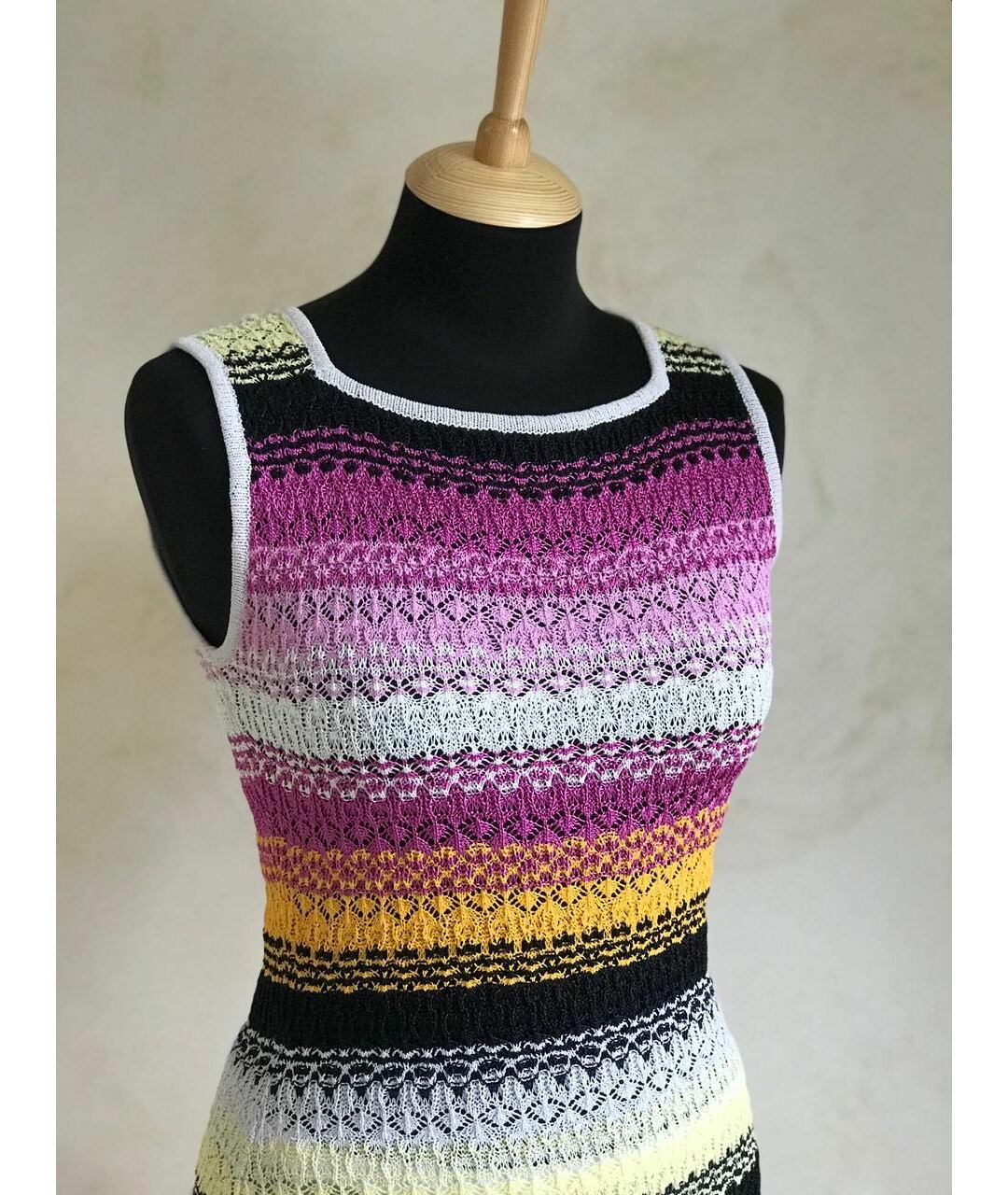 MISSONI Мульти хлопковое платье, фото 7