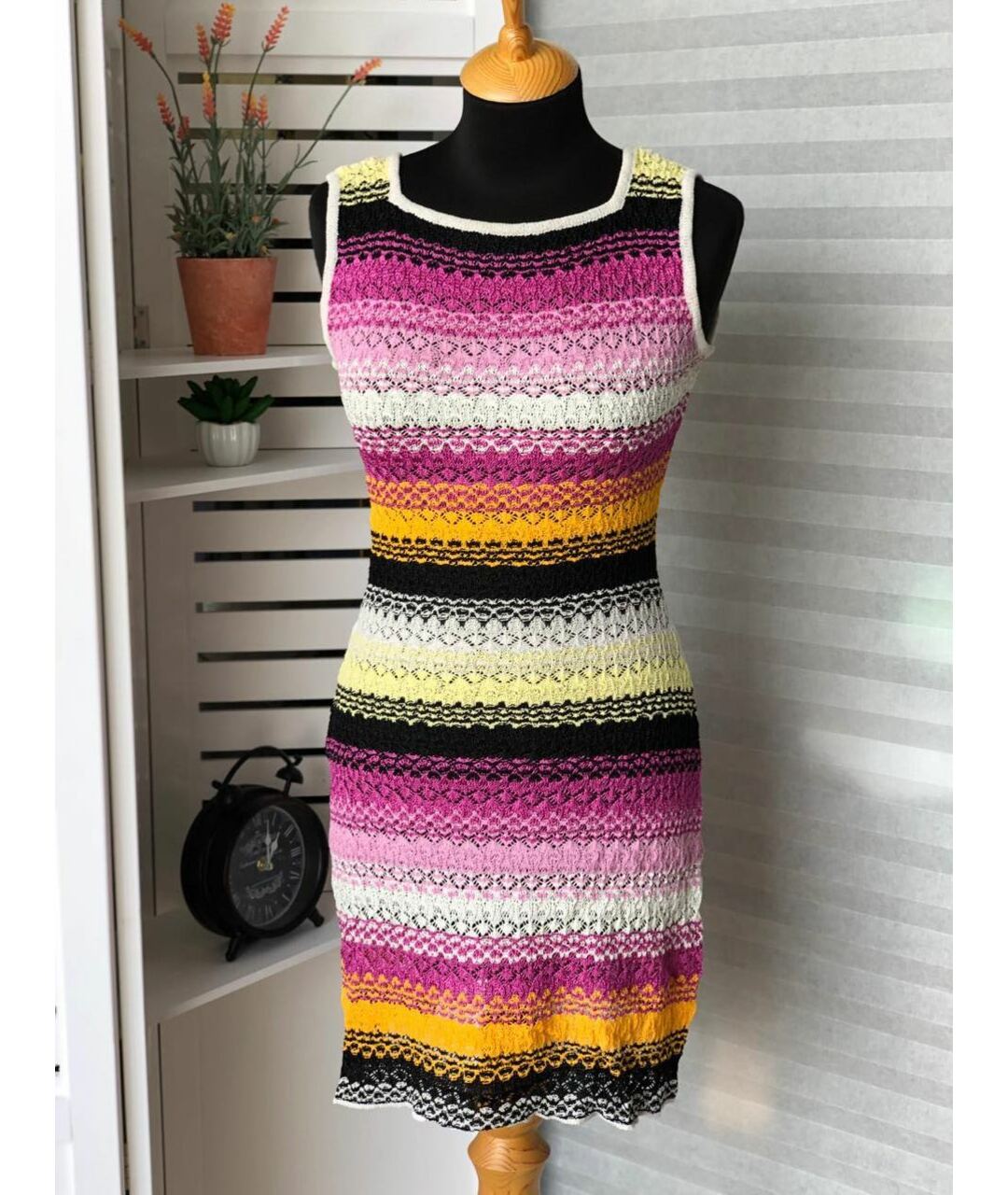 MISSONI Мульти хлопковое платье, фото 9