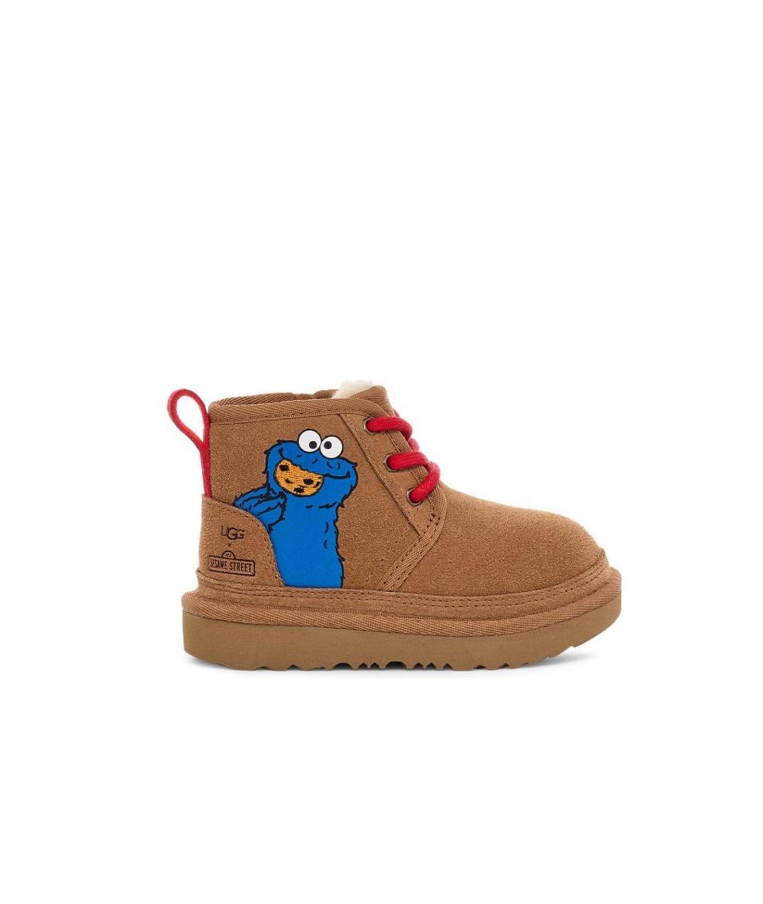 UGG AUSTRALIA KIDS Коричневые замшевые ботинки, фото 1